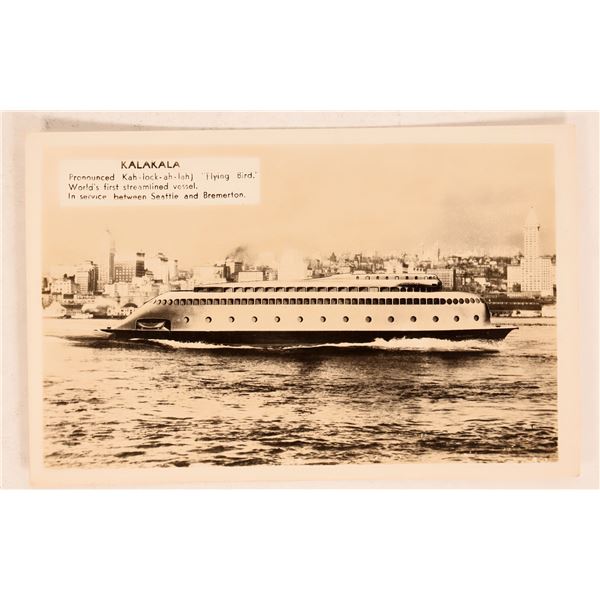 Ship Experimental Kalakala Postcard 1935-67 [184326]