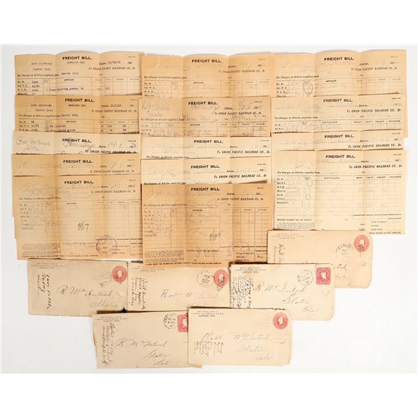 Union Pacific Railroad Waybills, Rawlins, Wyoming [201368]