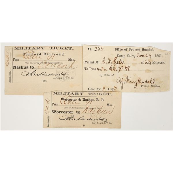 Civil War Railroad Passes [200706]