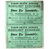 Image 1 : Steamer Tickets, Hiram M. Cool, 1870 (Pair) [203615]