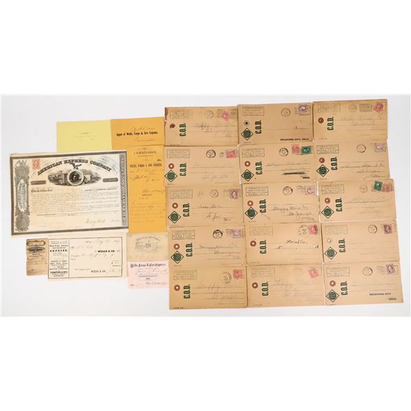 Wells Fargo Express Ephemera Collection (22 Items) [198111]