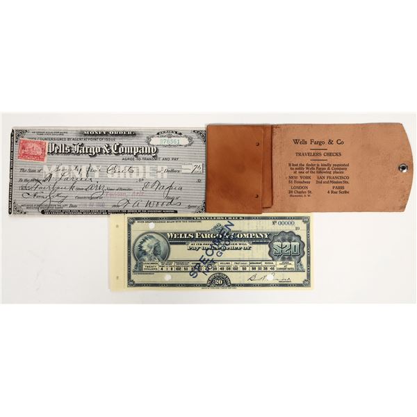 Wells Fargo Money Order & Travelers Check [204429]