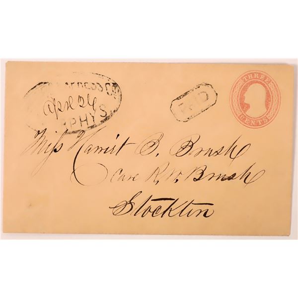 Pacific Express Co. Cover, Murphy's, Calaveras County  c1854 [178424]