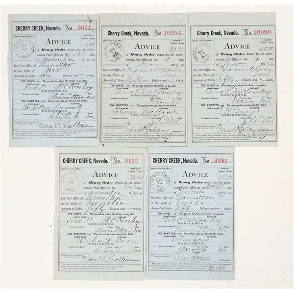 Postal Money Orders Advice Cherry Creek Nevada [204355]