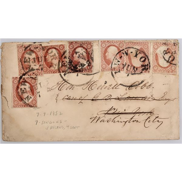 Cover with 7x 3 Cent Stamps [163944]