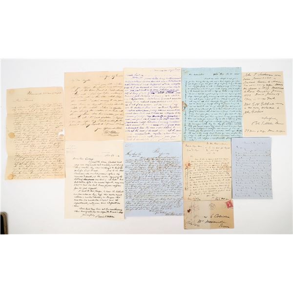 Postal History; 9 Handwritten Letters c.1830s-1910 [206723]