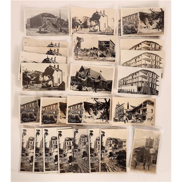 California Earthquake Postcards C1925 (24) [180152]