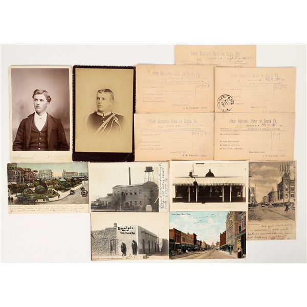 c1910, TX & NM Cityscape Postcards (11), & 2 Portraits [203660]