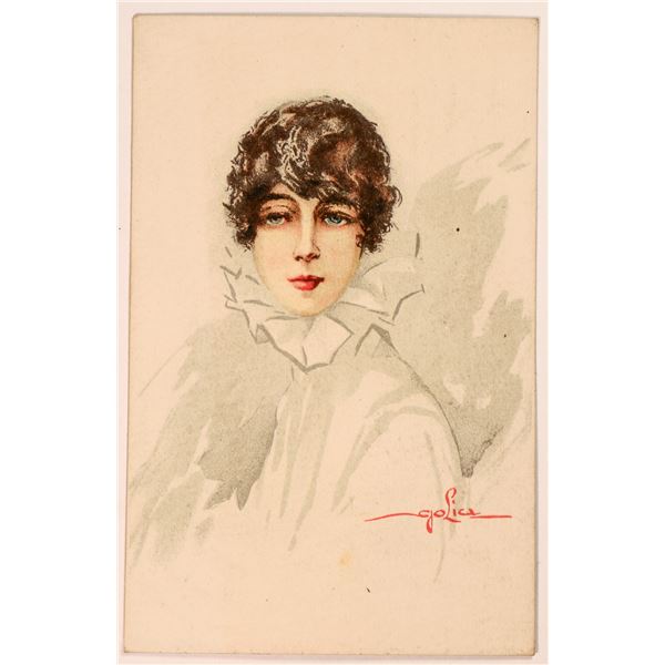 Art Nouveau Postcard by Golia [185829]