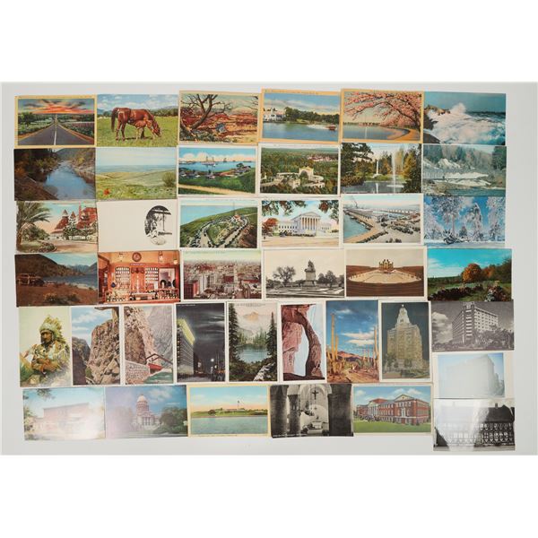 Mystery Postcard Group, Mostly Western U.S., Ex Prag [204683]