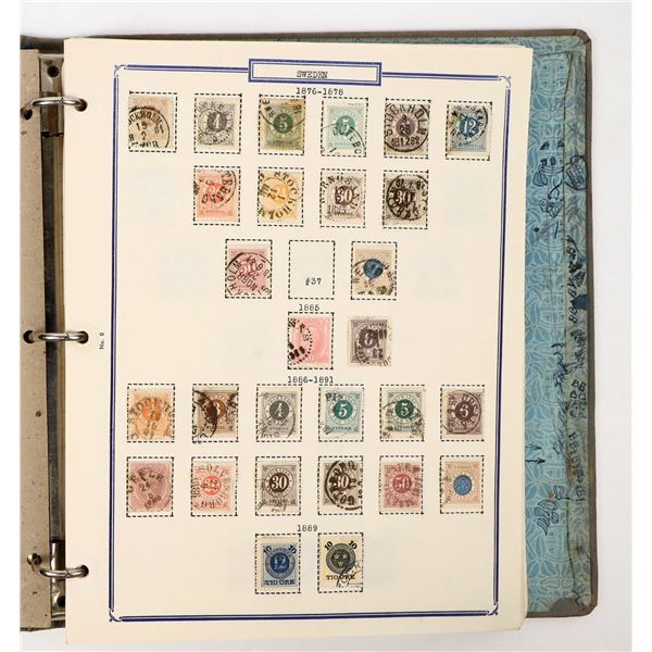 Sweden, Norway, Denmark Stamp Collections [206729]