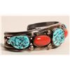 Image 2 : Turquoise Coral Cuff Bracelet [185930]