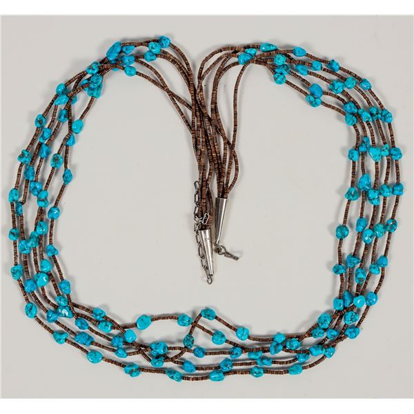 Turquoise & Beaded Necklace [202862]