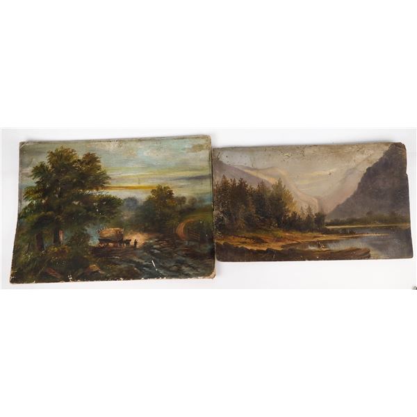Yosemite Valley & Generic Landscape Oil Paintings c. 1880 [207151]