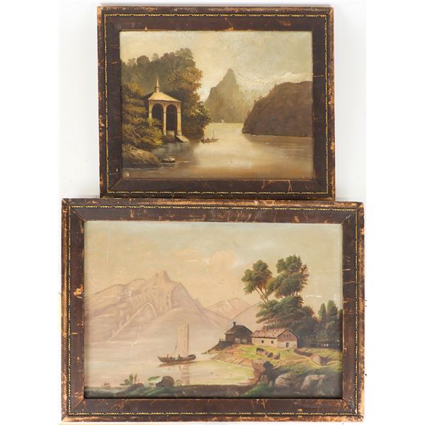 Antique Country Landscape Paintings [117701]