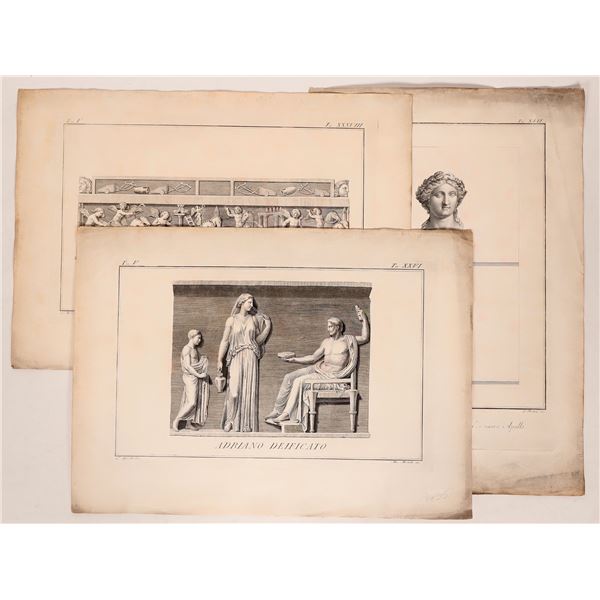 Italian Intaglio Prints in Series (3) [179984]