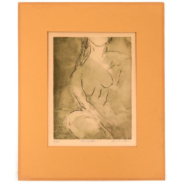 Stein, Leona Original Art Print, "Molly Bloom"  (Joyce, "Ulysses") [196512]