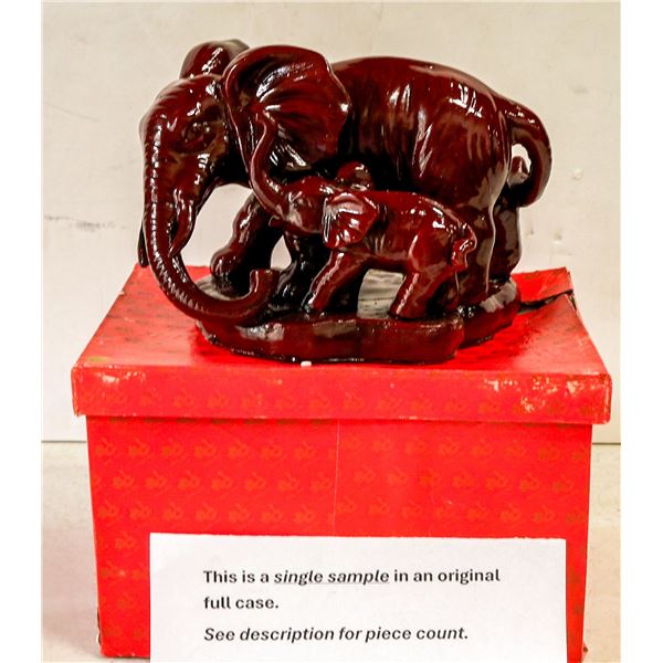 Mom & Baby Elephant Resin Figurines (4) [196252]