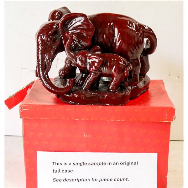 Elephant Mom & Baby Resin Figurine (4) [196244]