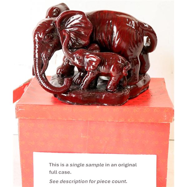 Mom & Baby Elephant Resin Figurines (4) [196246]
