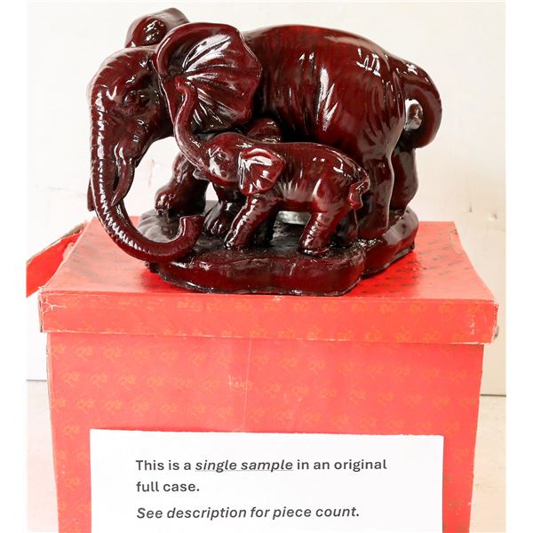 Mom & Baby Elephant Resin Figurines (4) [196247]