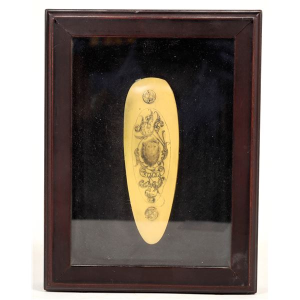 Gun Engraver Casting of SIMBA by FEGA Member Jim Blair [200129]