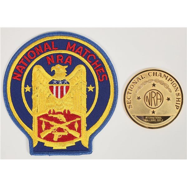 NRA Patch & Gold Plated Medal [197889]