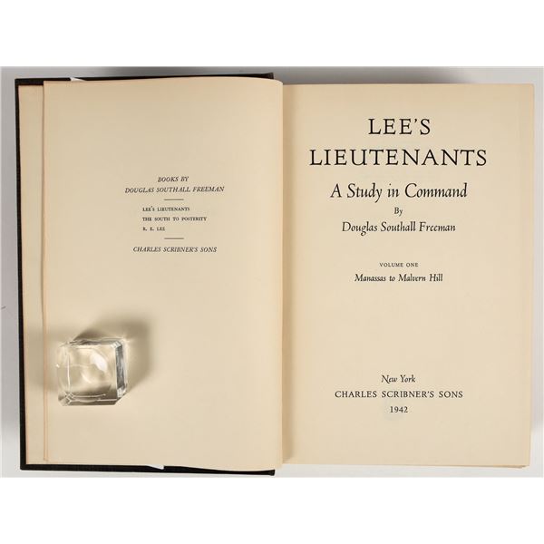 SCARCE Civil War History: "Lee's Lieutenants" [201838]