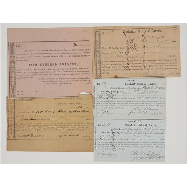 Confederate Bond Payments  [200709]