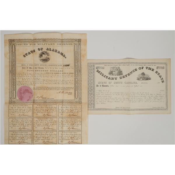 Civil War Military Defense Bonds [200707]