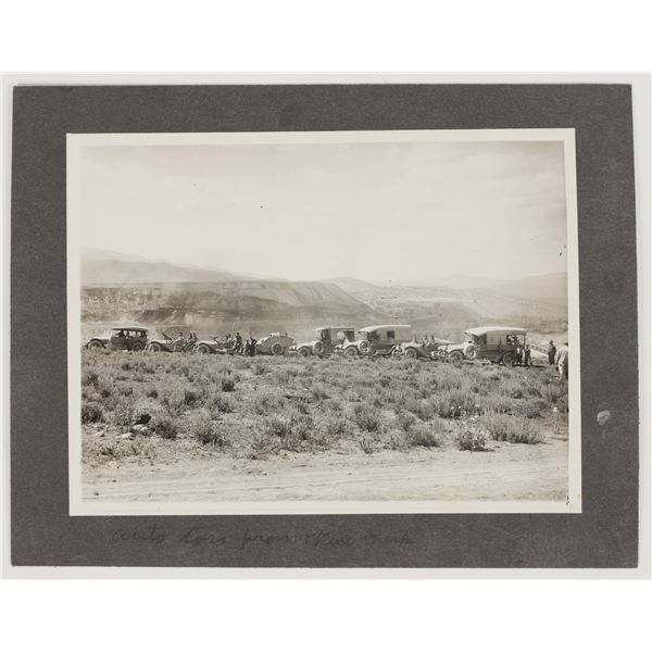 1919 US Army Caravan Mounted Photograph, Likely Ruth, Nevada [205039]