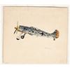 Image 1 : Print Sketch of a Focke Wulf FW-190 Aircraft Vintage 1944 [200483]