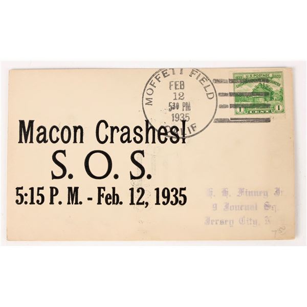 Macon Crashes S.O.S. Post Card [205433]