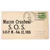 Image 1 : Macon Crashes S.O.S. Post Card [205433]
