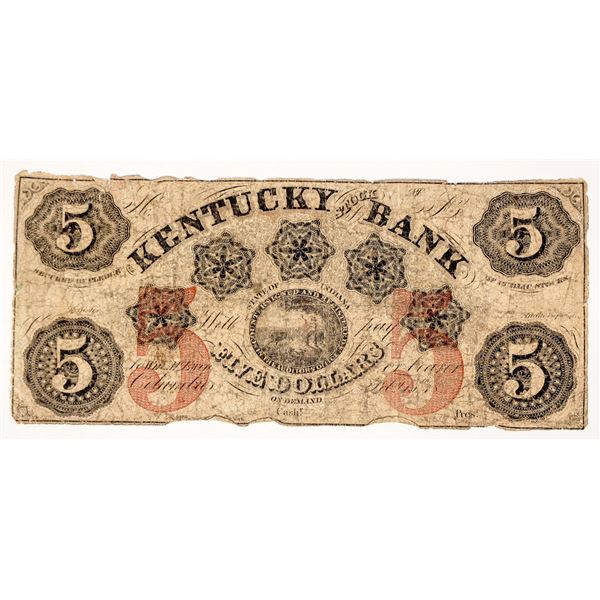 Kentucky Stock Bank $5 Note  [203608]