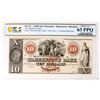 Image 1 : Hagerstown Bank $10 Note Choice Unc. 63 PPQ [206080]