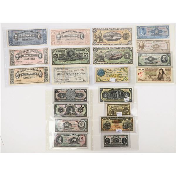 Mexican Currency Collection (21) [205419]