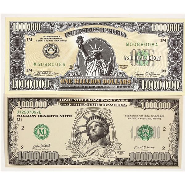 Political Scrip: Million Dollar Bills (2) [205175]