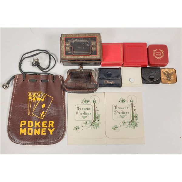 Vintage Coin Purses, Mini Safe Deposit Box [202938]