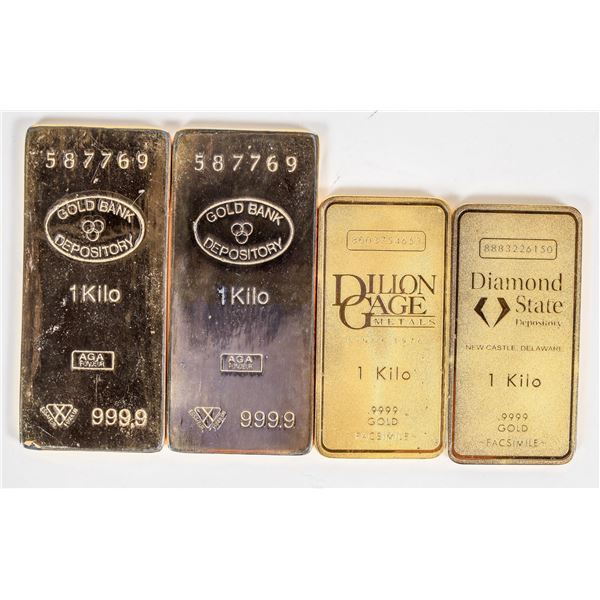 Kilo Gold Bar Facsimiles (4) [202936]