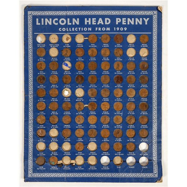 Vintage Whitman Lincoln Penny Board (1938) [202849]