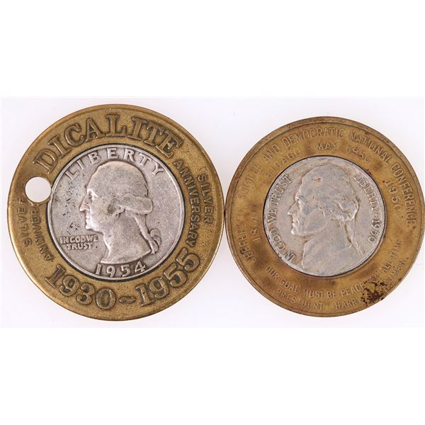 Encased Washington Quarter/Jefferson Nickel (2) [206454]