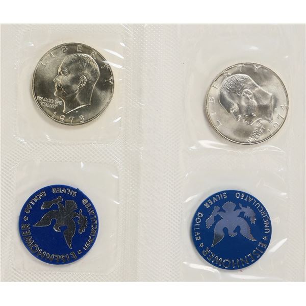 Silver Eisenhower Dollars Blue Packs (2) [204743]