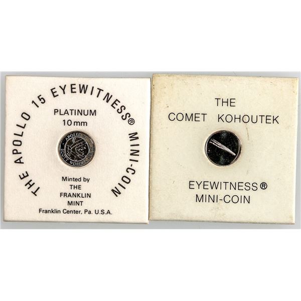 Platinum Franklin Mint Mini Coins (2) [202196]