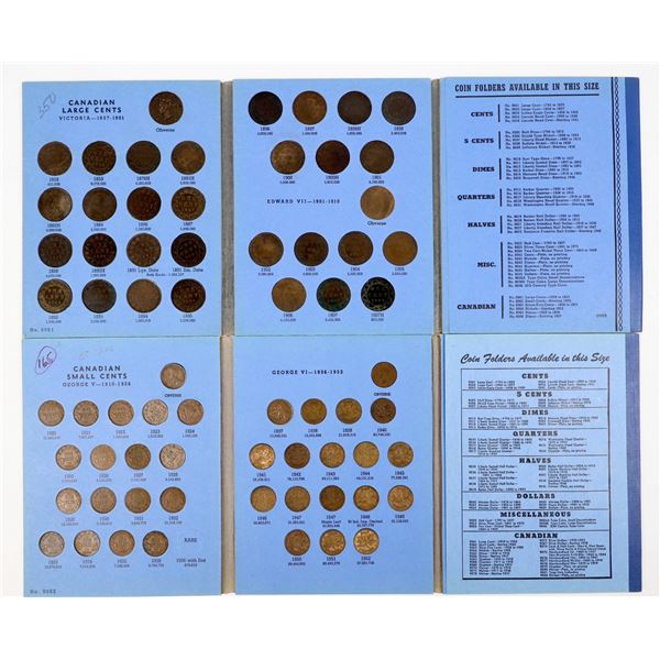Canadian Large & Small Cent Coin Albums (2) [205565]