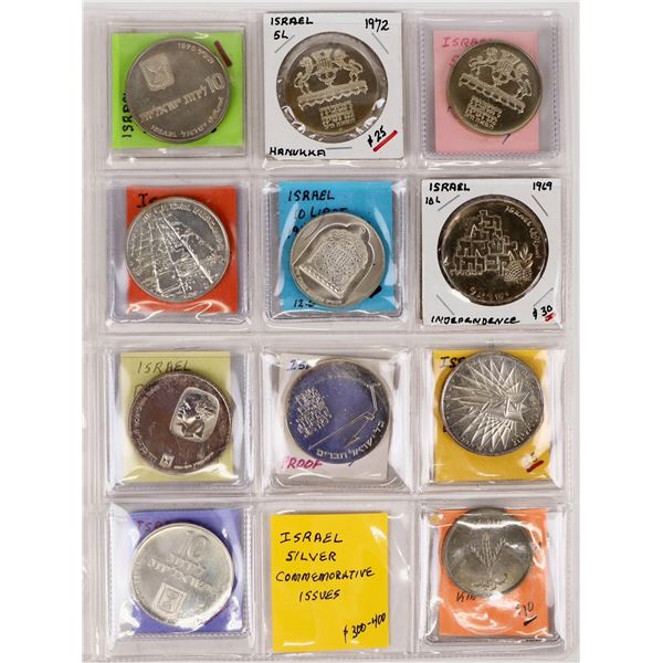 Israel Silver Commemorative Issues (11) [205509]
