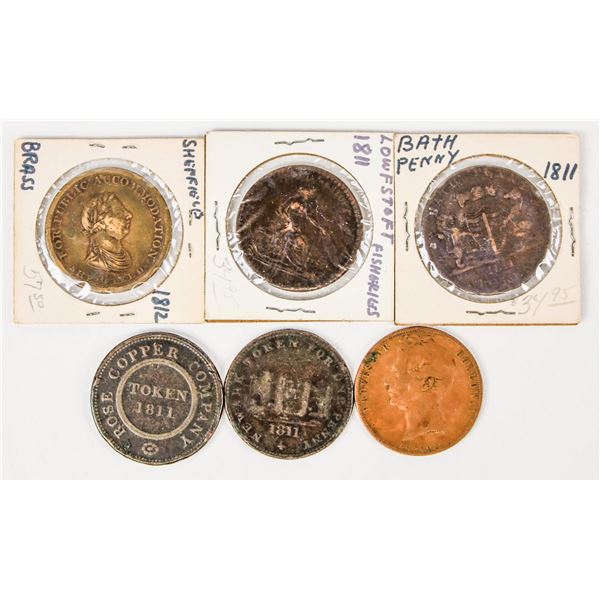British Penny Tokens (6) [205719]