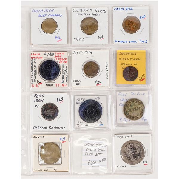 Latin American Tokens (11) [205510]