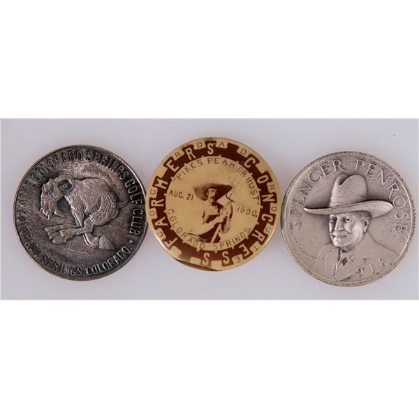 Colorado Springs  Medals & Pinback (3) [206458]