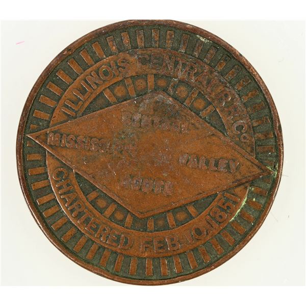 Illinois Central Railroad 1901 Service Medal [202436]